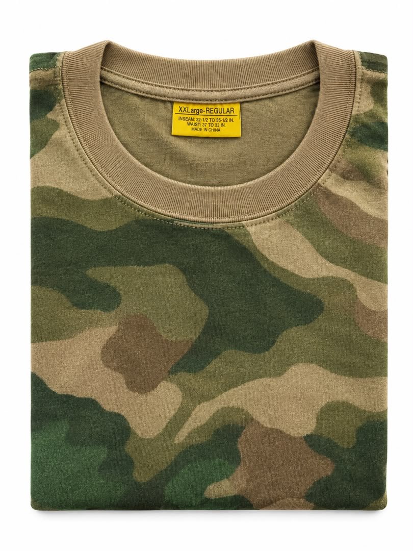 GREEN WHITE TSHIRT